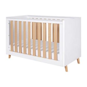 Tutti Bambini Fika mini cot bed white light oak (British brand)