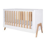 Tutti Bambini white light oak cot bed (British brand)
