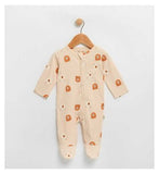 Maybe Baby Printed Sleepsuit Cream