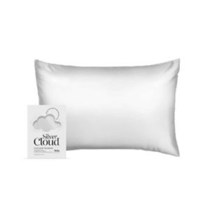 Silver Cloud silver satin pillowcase 50 x 75cm (British brand)