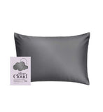 Silver Cloud Charcoal Satin Pillowcase Infused with Silver Ions