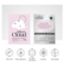 Silver Cloud Heart Print Satin Pillowcase 50 x 75 cm (British brand)