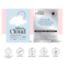 Silver Cloud satin pillowcase set white silver (British brand)