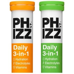 Phizz Orange & Mango Effervescent Tablets 40 Tablet Bundle, imported from the UK