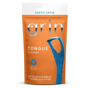 GRIN tongue cleaner oral hygiene tool 20-count, UK version