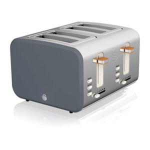Swan 4 Slice Nordic Toaster Grey (British brand)