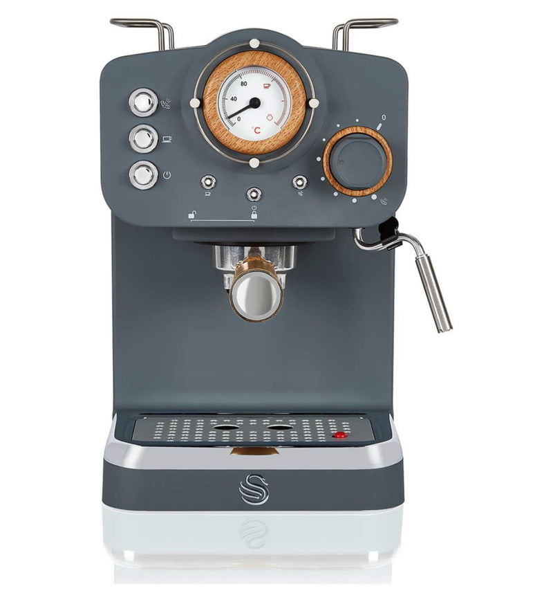 Swan Nordic Espresso Coffee Machine Grey (British brand)