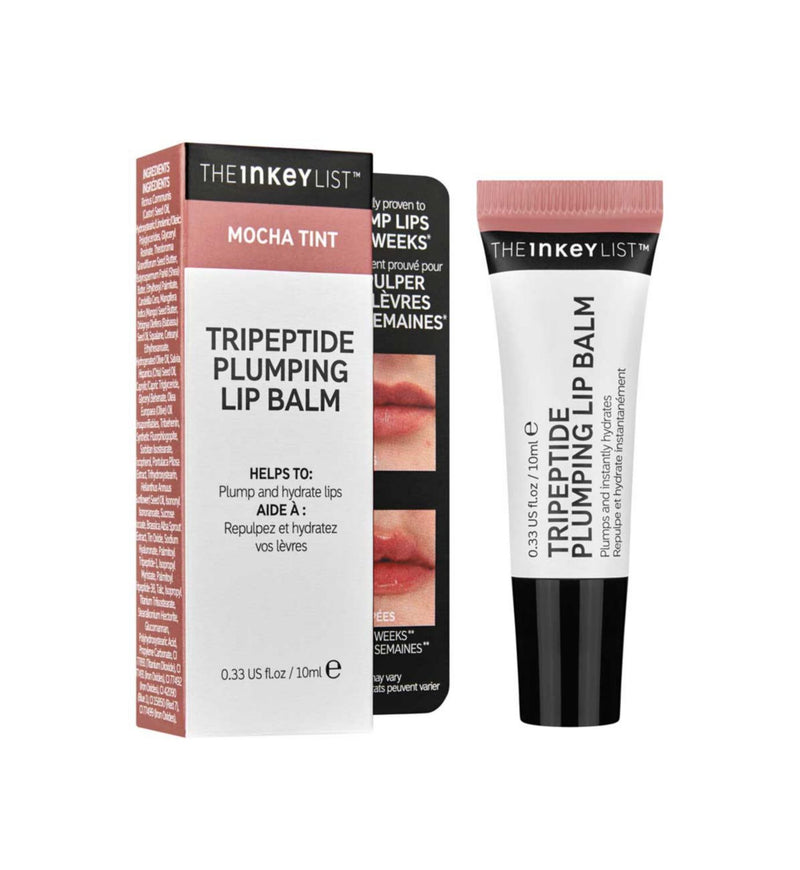 The INKEY List Tripeptide Plumping Lip Balm Mocha Tint (British brand)