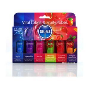 Skins fruity lubricant sampler tubes 12ml (British brand)