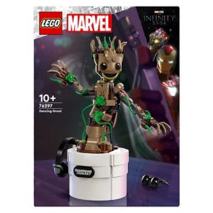 LEGO Marvel Dancing Groot Buildable Toy Set, imported from the UK