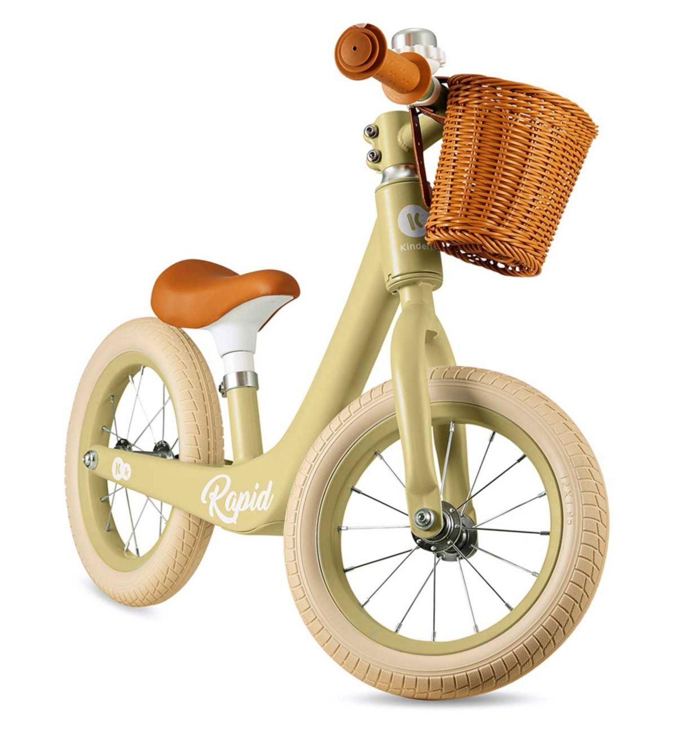 Kinderkraft Rapid 2 balance bike Savannah green (British brand)