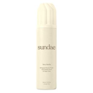 Sundae vanilla whipped shower foam (British brand)