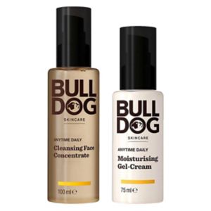 Bulldog Anytime Daily Skincare Bundle Cleanser Moisturiser Set 100ml 75ml