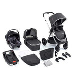 Babymore Memore V2 Travel System 13 Piece Coco i-size with Base - Chrome