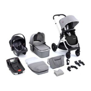 Babymore Memore V2 Travel System 13 Piece Silver - British product