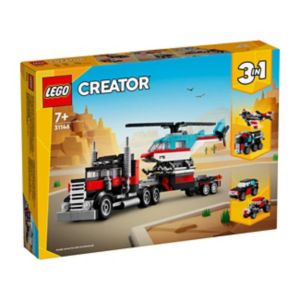 LEGO Creator Flatbed Truck with Helicopter toy 270 pieces, UK version