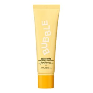 Bubble Solar Mate invisible daily mineral sunscreen - British product