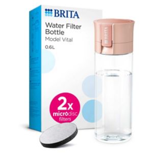 Brita Vital Water Filter Bottle Apricot 600ml - British product