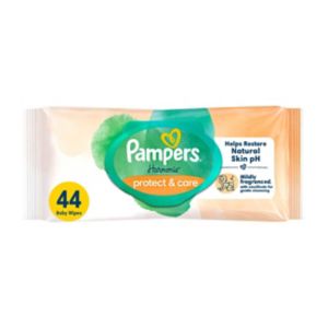 Pampers Harmonie baby wipes plastic free 44 count, imported from the UK