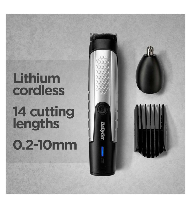 BaByliss lithium power cordless beard trimmer 16 x 4 x 4cm, UK version