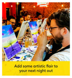 Sip and paint gift experience for two people (British brand)