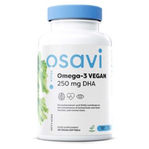 Osavi vegan omega-3 softgels 250mg 120 capsules, imported from the UK