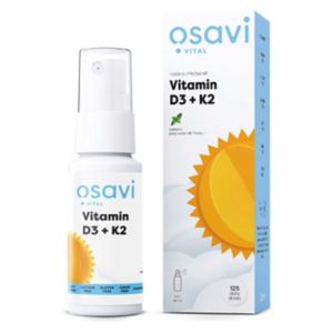 Osavi Vitamin D3 + K2 Oral Spray Peppermint 25ml, imported from the UK