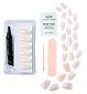 KISS gel nail extensions white coffin medium 34ct, UK version