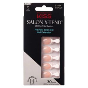 KISS nail tips white short almond 34ct, UK version