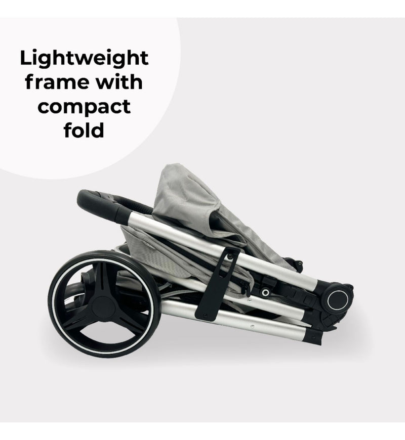 MB160 Plus Pushchair Grey Tropical, imported from the UK