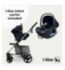 My Babiie MB200i 3-in-1 Travel System with i-Size Car Seat - Oatmeal