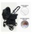 My Babiie travel system black leopard, imported from the UK