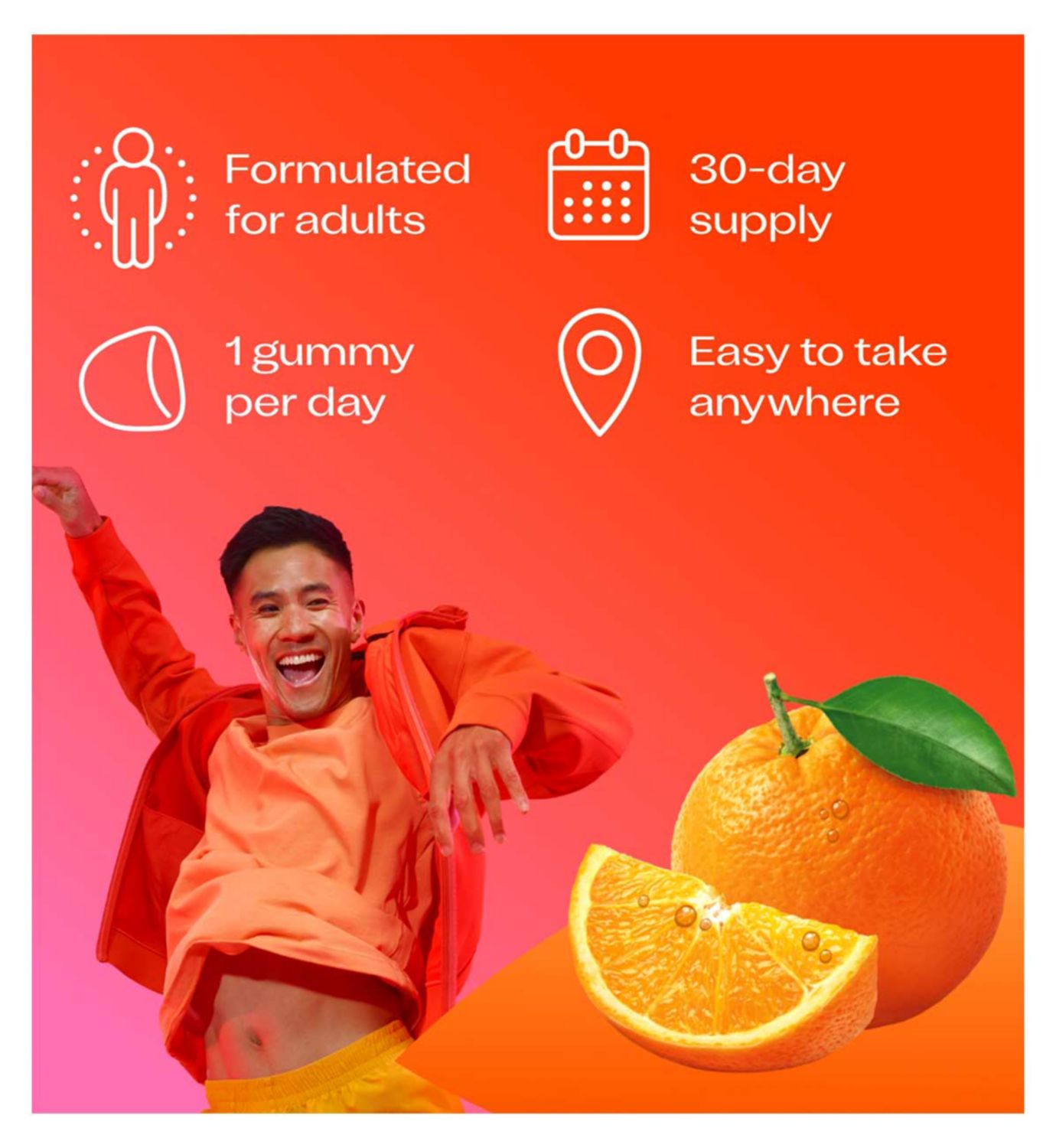 Bio-Kult probiotic gummies orange flavour 30 count - British product