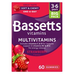 Bassetts children's multivitamins strawberry flavor 60 pack - British product