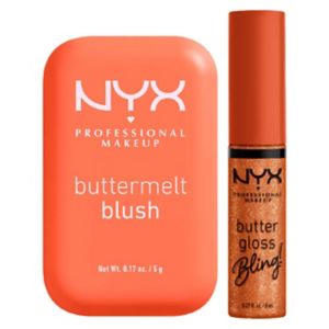 NYX Buttermelt Blush and Butter Gloss Lip Gloss Duo Pack 5g 8ml