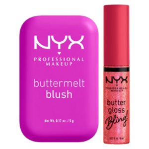 NYX Professional Makeup Blush and Lip Gloss Duo, imported from the UK