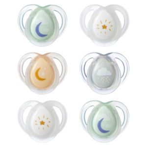 Tommee Tippee Night Time Soother 6 Pack (British brand)