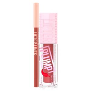 Maybelline Lip Liner and Gloss Set Peachy Pout, imported from the UK
