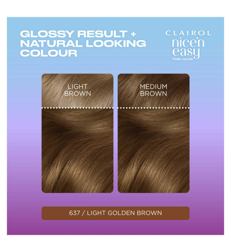 Clairol Nice n Easy semi permanent hair dye light golden brown - British product