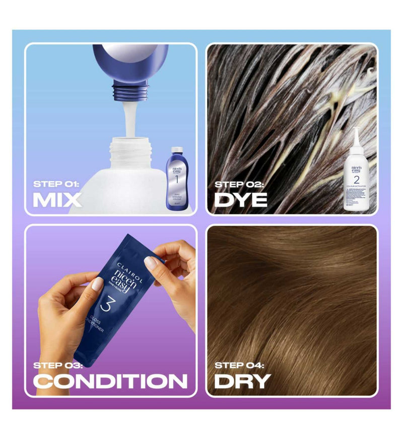 Clairol Nice n Easy semi permanent hair dye light golden brown - British product