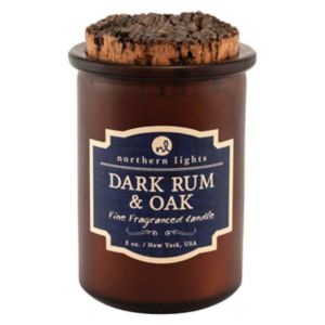 Northern Lights Dark Rum Candle 5oz, imported from the UK
