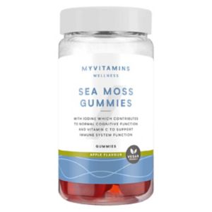 Myvitamins Sea Moss Gummies Apple 60 Gummies, imported from the UK
