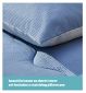 Silentnight Duvet and Pillowcase Set Blue Grey King (British brand)