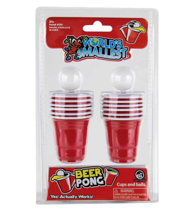 Worlds Smallest Toys miniature board games Operation Beer Pong (British brand)