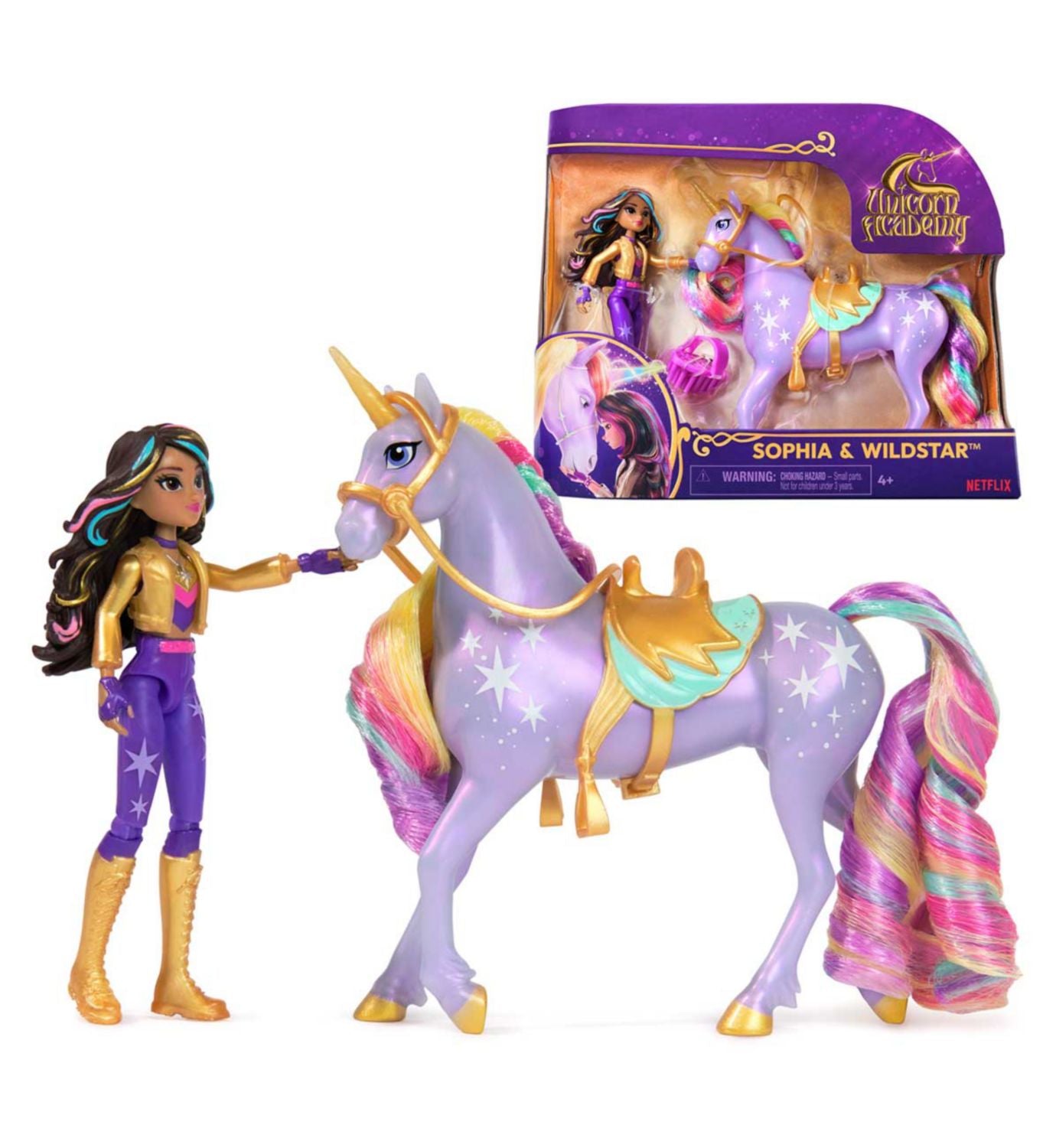 Unicorn Academy Doll & Unicorn Set Sophia & Wildstar (British brand)