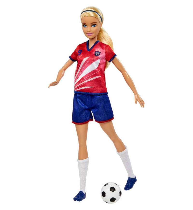 Barbie Soccer Doll Red Team Uniform 11.5 Inch - British product