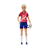 Barbie Soccer Doll Red Team Uniform 11.5 Inch - British product