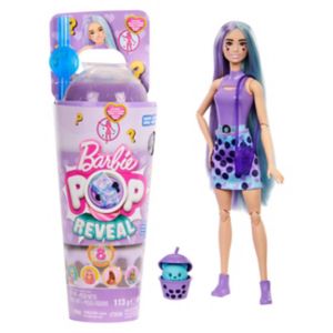 Barbie Pop Reveal Bubble Tea Series Taro Milk Doll - British product