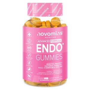 Novomins Endo Gummy Vitamins Pineapple 60 Gummies, imported from the UK