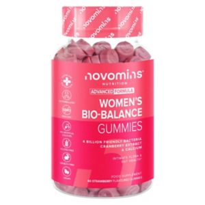 Novomins womens gummy vitamins strawberry flavour 60 gummies, imported from the UK